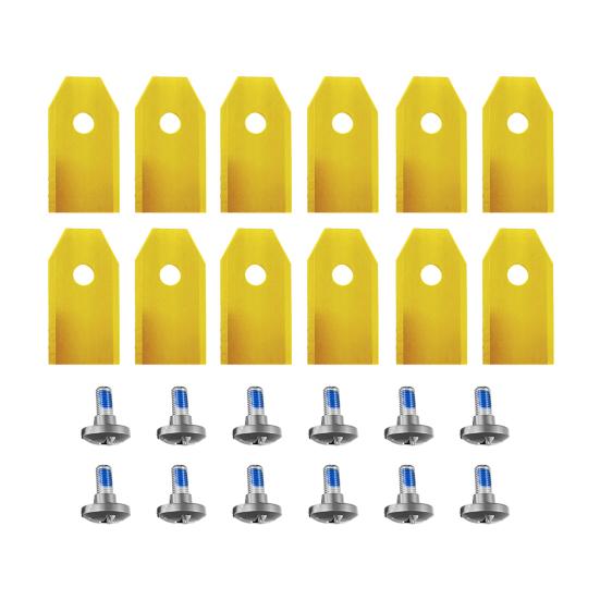 Yousheng 12/36Pcs Lawnmower Blade for Segway Navimow i105E i108E H500E-VF Heavy Duty Universal Robot Lawn Mower Blade Replacement Accessories