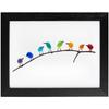Sea Glass Rainbow Bird Ornament Wall Decoration Art Wall Hanging Birthday Gift Living Room Bedroom Ornament Decoration Crafts