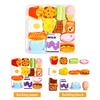 1 Set Wooden Building Block Puzzle 3D Cartoon Dinosaur Animal Vehicle Foods Toddlers Preschool Learning Educational Jigsaw Puzzle Toy