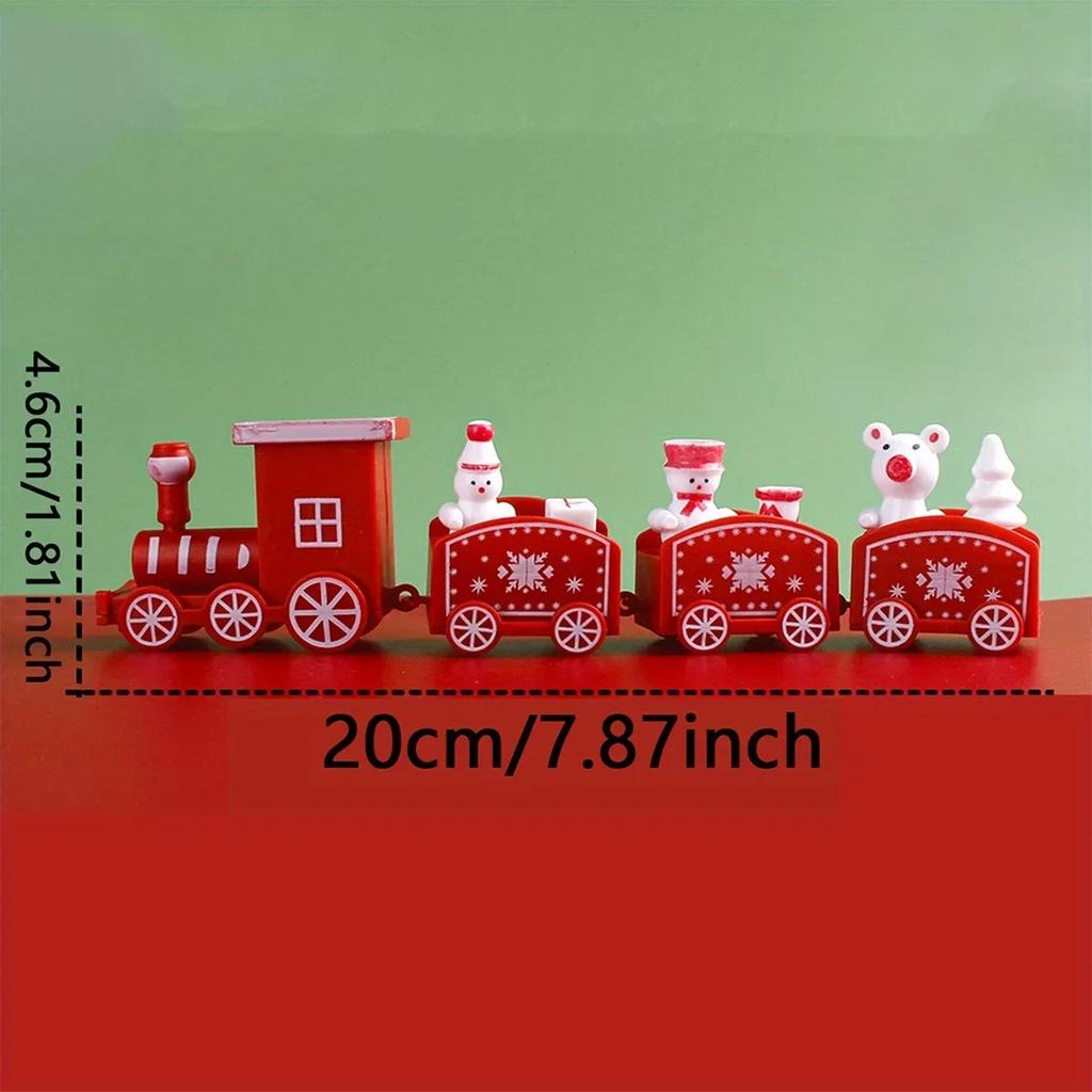 1pc Charming No-Power Christmas Train Decor: Perfect for Desktop & Living Room, Enhances Festive Atmosphere