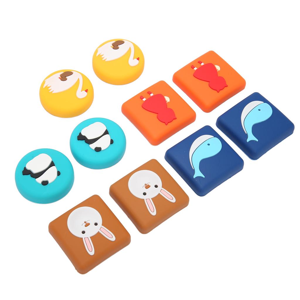 10pcs Wall Protector Door Stop Noise Mitigation Self Adhesive Cartoon Soft Rubber Door Stopper Wall