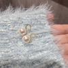 Pearl Stud Earrings Women's Niche Design High-end Sense Versatile Ear Hook Earrings