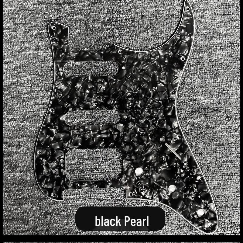 ST Elektrický kytarový pickguard SSH Panel z hliníkové fólie s duálními velkými kulatými otvory pro snímače