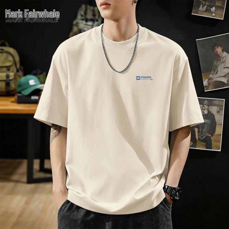 Mark Fairwhale Men s Pure Cotton Loose Fit Short Sleeve T-Shirt XL