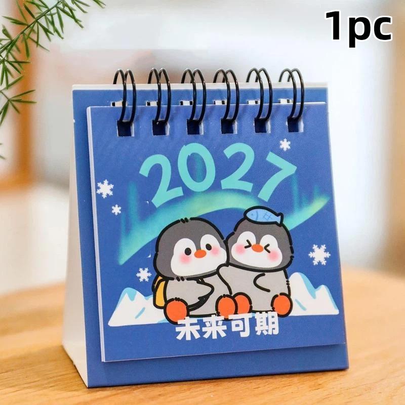 2027 Desk Calendar Mini Portable Travel Calendars Perfect For Home Office School Daily Schedule Planning Home Decor