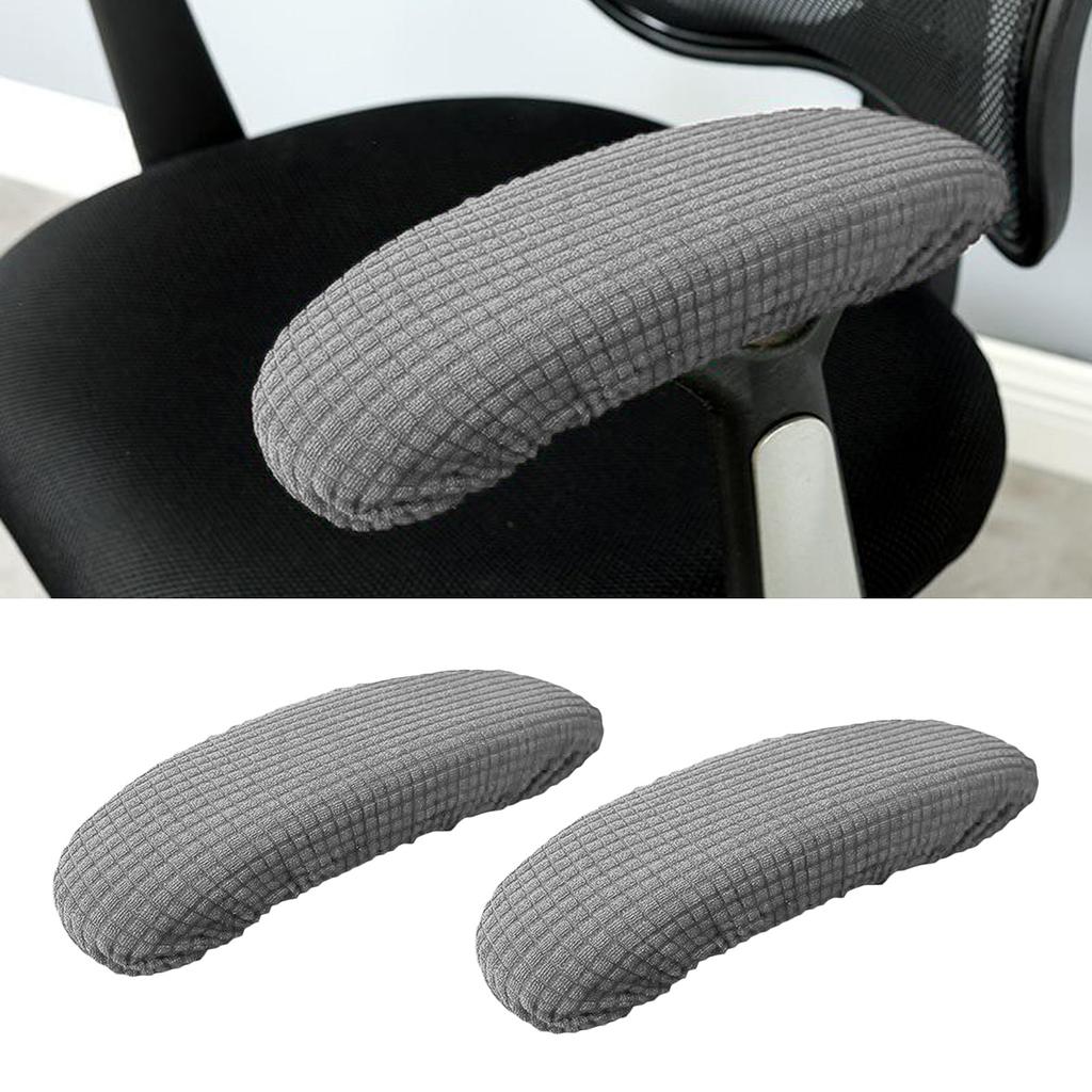 1 Pair Chair Armrest Cover Slipcover Office Computer Chair Arm Covers Dustproof Stretchable Computer Slipcovers Cushion Protecto