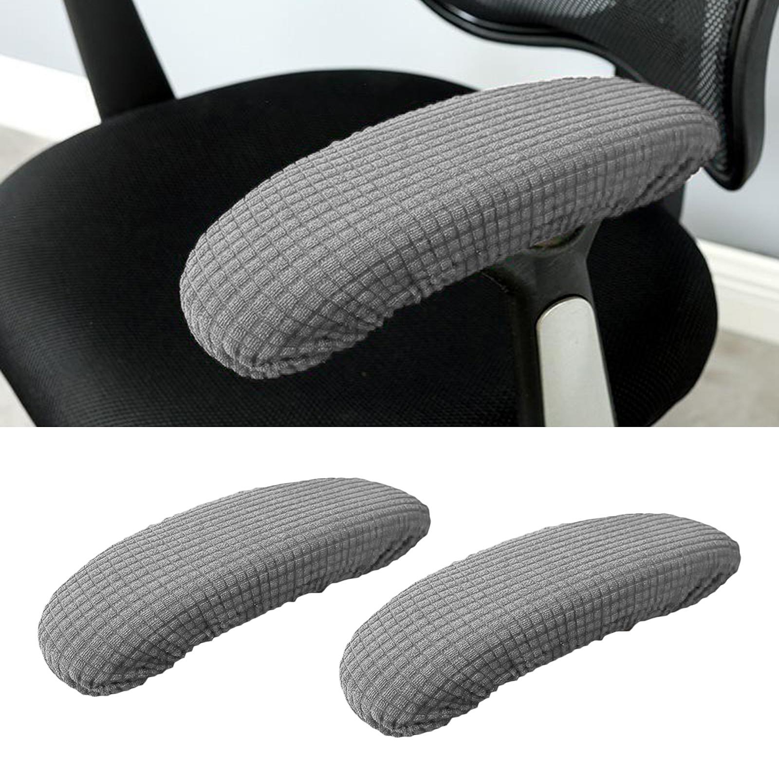 1 Pair Chair Armrest Cover Slipcover Office Computer Chair Arm Covers Dustproof Stretchable Computer Slipcovers Cushion Protecto