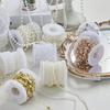 Christmas Decoration Fishing Line Artificial Pearls Beads Chain Garland Wedding Party Decoration DIY Christmas Tree Decoration