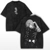 T-shirt Stampata Anime Jujutsu Kaisen Kugisaki Nobara da Uomo e Donna T-shirt Lavata Cotone Vintage Alta Qualità