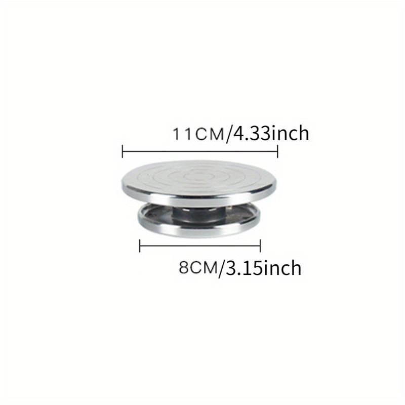 

11-25 см вращающийся диск из нержавеющей стали для глиняной посуды, детали для гончарных изделий, двухсторонний поворотный стол, платформа для родителей и детей, инструмент для лепки из глины своими руками