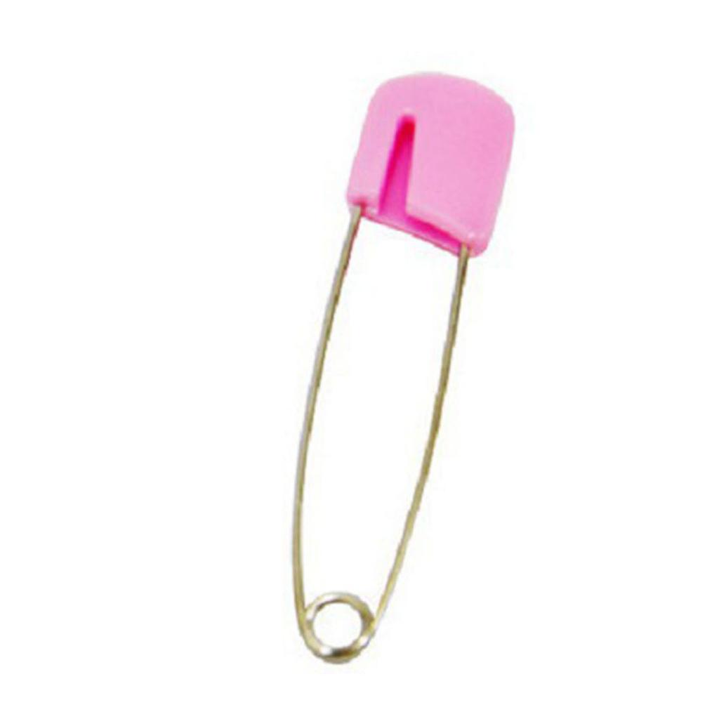 50 Pcs Diaper Pins Stainless Steel Plastic Head Baby Pins Versatile Use for Crafts Laundry Jewelry Making