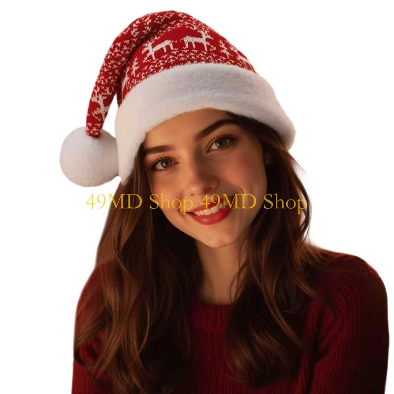 49MD Christmas Apparel Hat Family Gathering Headgear Personality Styles Hat