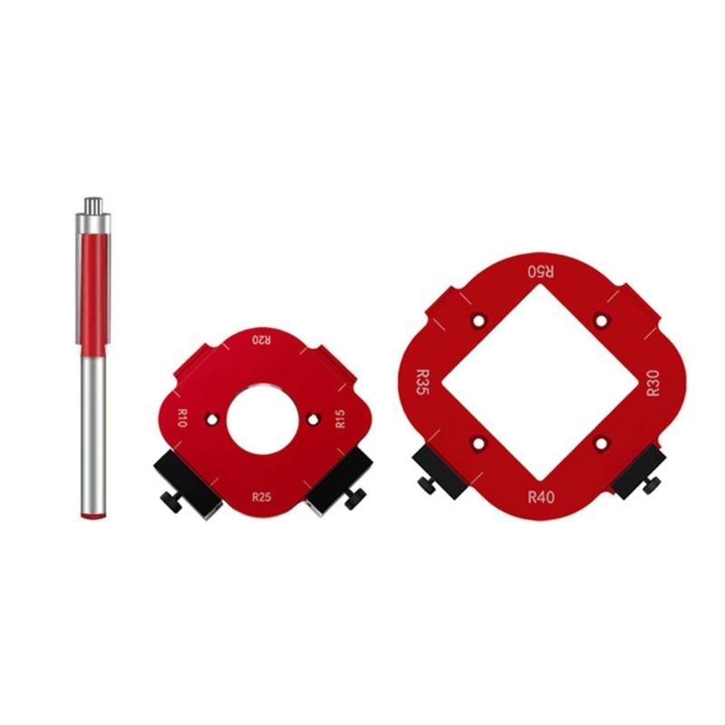 Aluminum Router Corner Jigs Set R10-R50 Precisions Woodworking Corner Templates Easy to Use