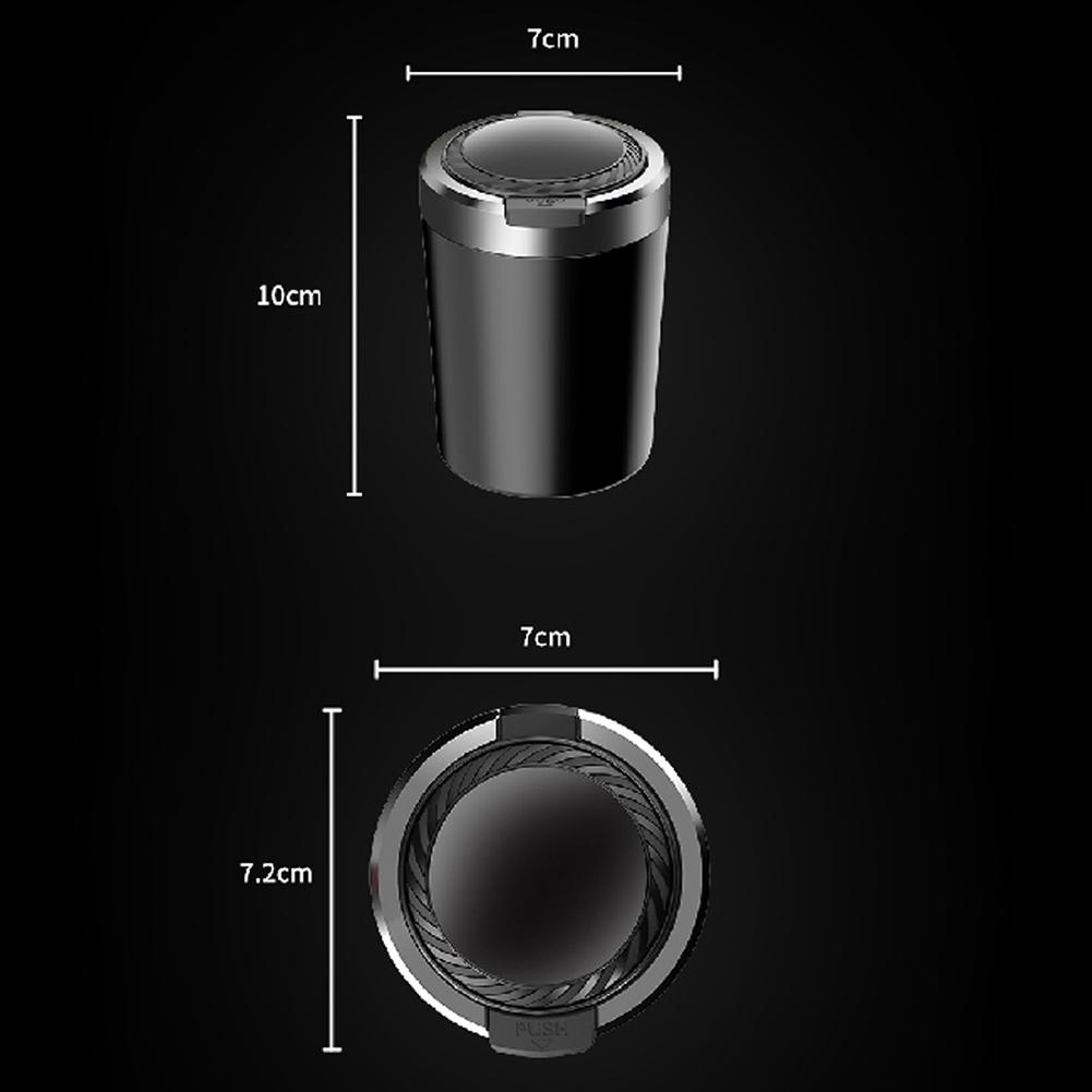 Ash Tray Car Ash Tray Aluminum Cup Alloy Ash Tray Aluminum Cup Portable Car Ash Tray Detachable LED Light Cup Holder Detachable