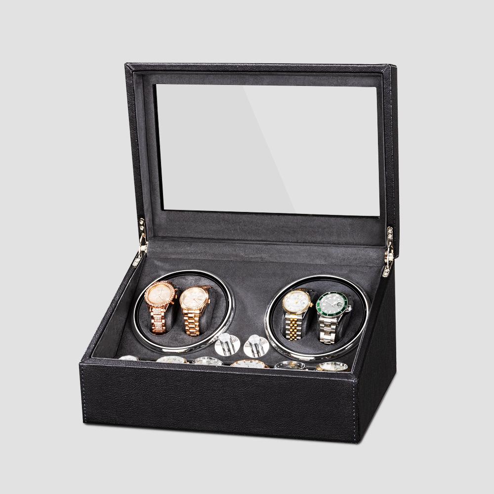 

Электрическая шкатулка для подзавода часов со светодиодной подсветкой - коробка для хранения 4+6 часов