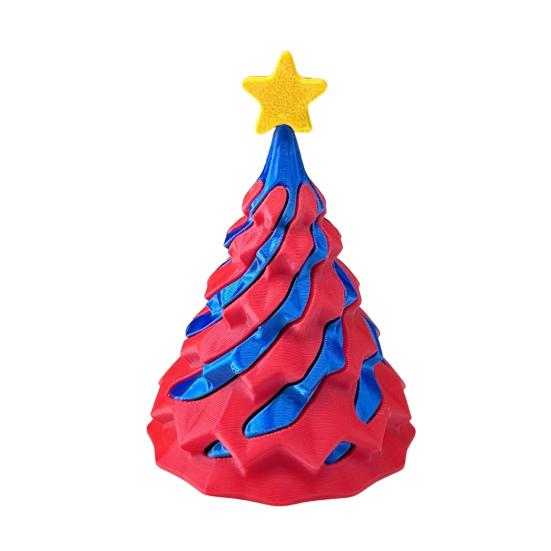 3D Printed Spiral Christmas Tree Toy Impossible Passthrough Sculpture Vortex Thread Illusion Stress Relief Kids Adults Mini Spiral Cone Fidget Toy
