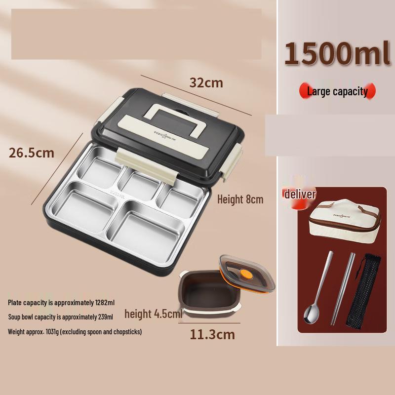 

Ruhan 316 Stainless Steel Divided Lunch Box