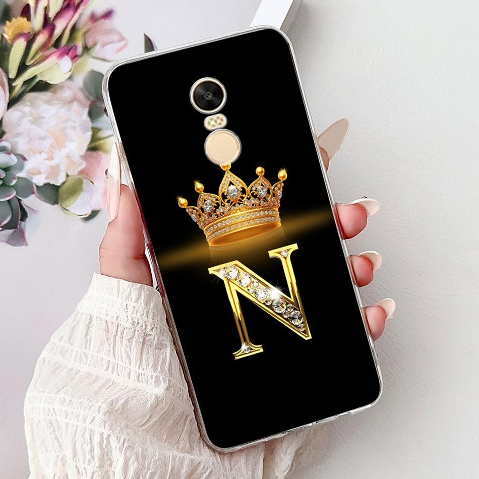 For Xiaomi Redmi Note 4X (Note 4 Gobal ) Fashion Crown Letter Phone Case For Redmi Note4X Note4 Global Soft Silicone TPU Cases