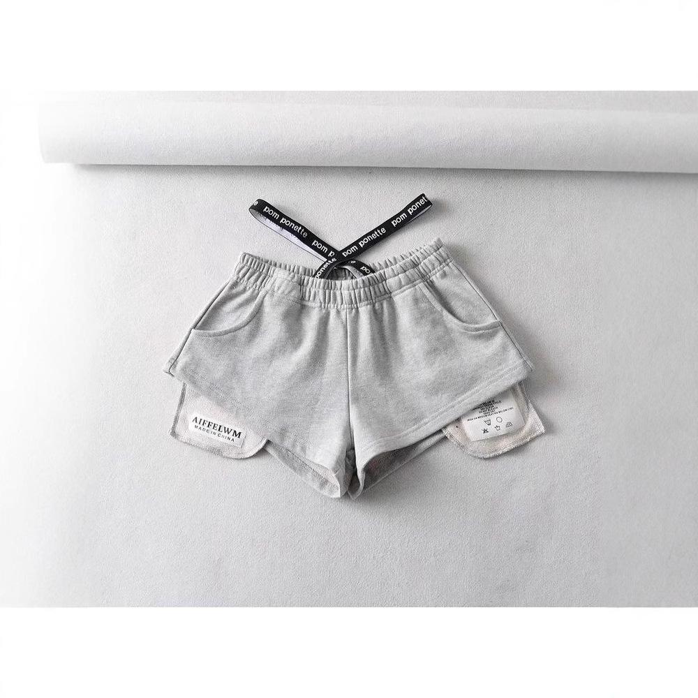 

Чувственные дизайнерские шорты с высокой талией для женщин на весну и лето, новые популярные женские спортивные брюки с эластичной резинкой на талии и широкими штанинами M