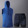 Tank Top + Shorts Sets Men Summer Tennis Activewear Running Basketball Training Wear Sleeveless Vest 2 Pcs Tracksuit