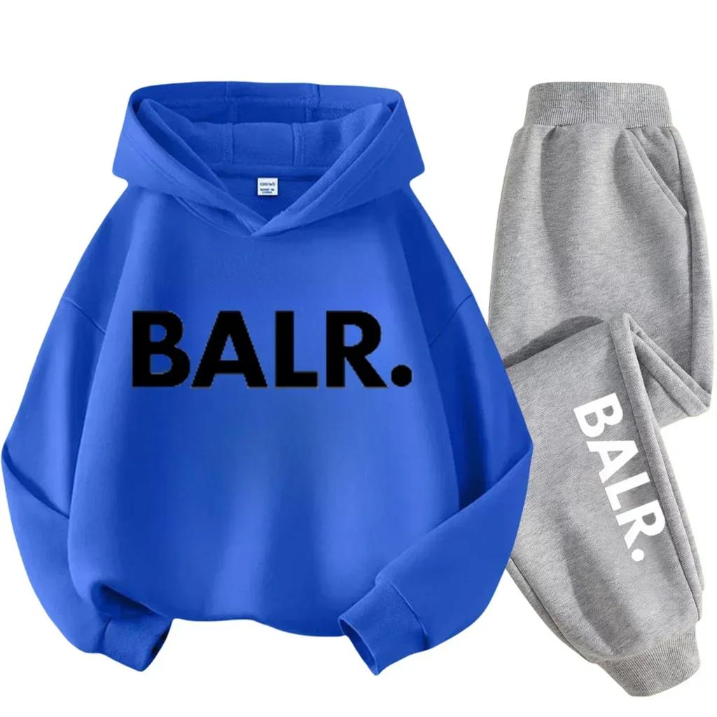 Children's hoodie andtrousersset featuring "New York USA" lettering;Autumn/Winter collection sportswear set for boys and girls.