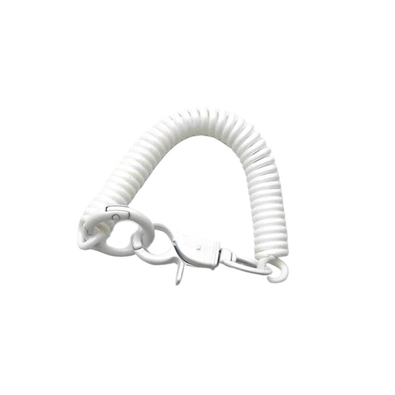 Colorful Lobster Clasp Id Card Holder Lanyard Keyring Anti-Lost Spring Rope Retractable Keychain Mobile Phone Chain