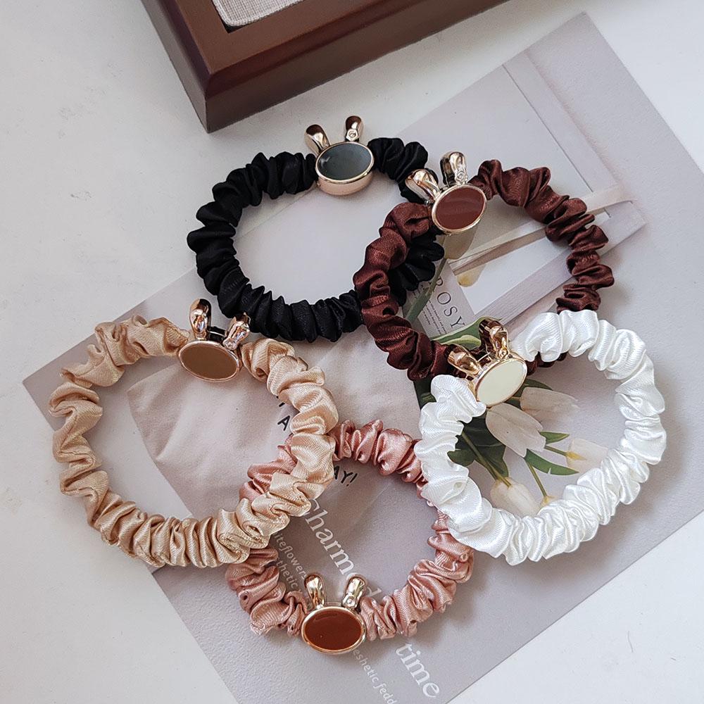 5PC Fashion European and American Rabbit High Elasticity Hair Ties for Women Girls Ponytail Holder Korean Hair Accessories