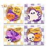 100Pcs Halloween Self-Sealing Clear Candy Bags Transparent Biscuit Packaging Bags Lightweight Reusable Candy Bags Party Supplies