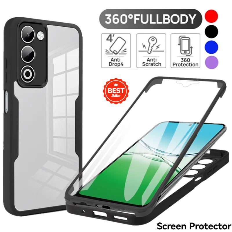360 Full Body Protection Shockproof Phone Case For OPPO A5 5G 2026 Protective Cover Built-in Screen Protector Fundas Coque Capa