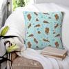 Otter Fun Light Square Pillowcase Pillow Cover Polyester Cushion Zip Decorative Comfort Throw Pillow for Home Living Room