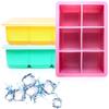 Silicone Ice Cube Trays, 3-Pack, Large Silicone Molds with Leak-Proof Removable Lid, BPA-Free Square Ice Cube Trays