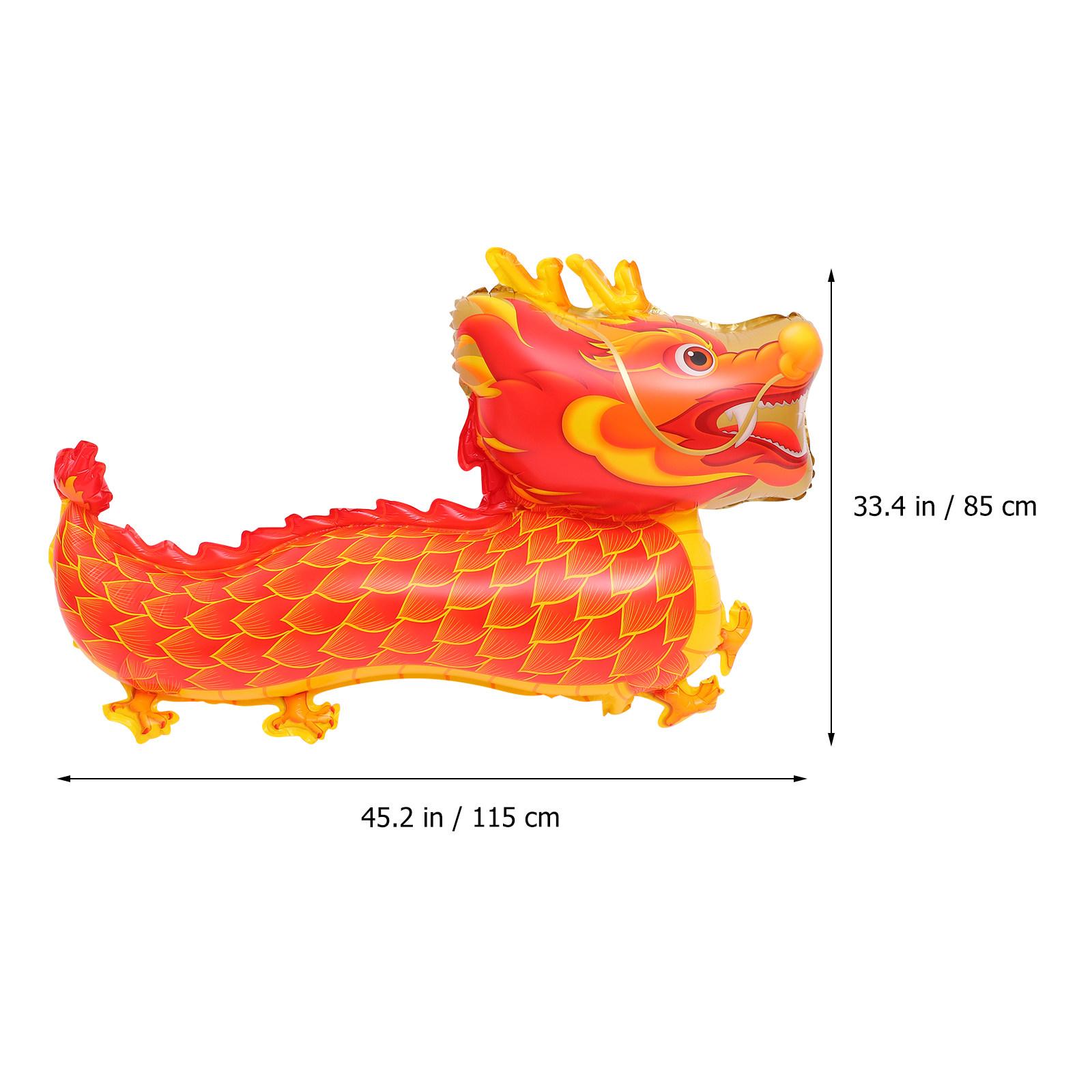 

Aluminum Foil Dragon Balloon for Lunar New Year 2025 Spring Festival Party Decor Chinese Dragon Balloon Celebration Decoration other красный