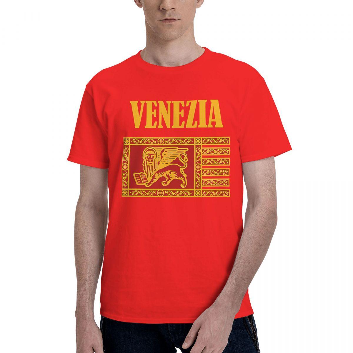 

Venezia Flag 100 Cotton Casual Breathable Confortable Tshirt Short Sleeve TShirt Funny Shirt S