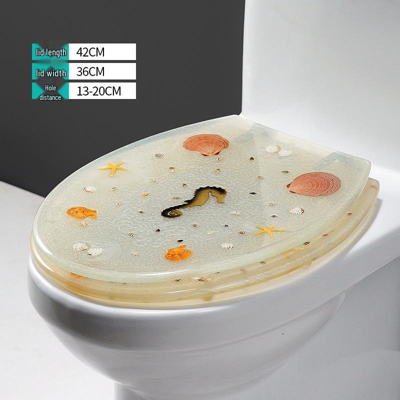 Универсальное бесшумное быстросъемное сиденье для унитаза из смолы