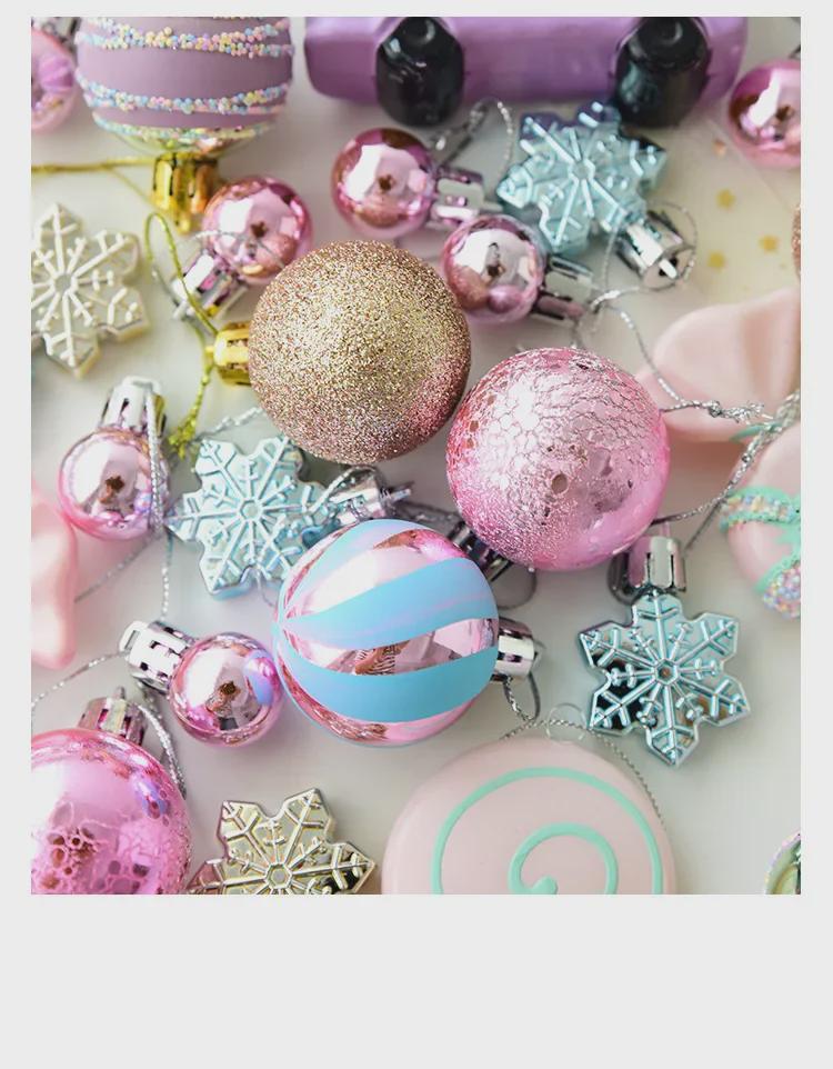Macaron Color Cross-Border Christmas Ornaments: Unique Christmas Tree Hanging Baubles and Pendants