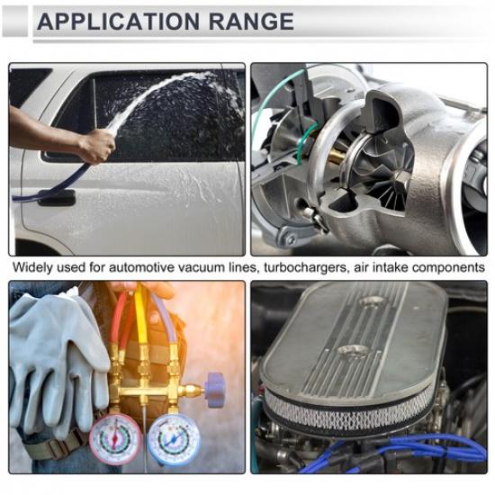 5FT 3/16" 5mm ID 2.5mm Thickness Silicone Vacuum Hose for Air and Water Clear