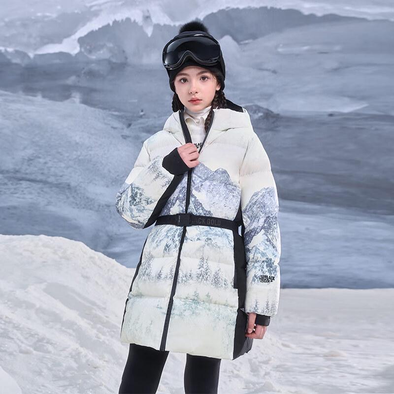 

Gaofeng Black Gold Kids Outdoor Ski Goose Down Jacket 130