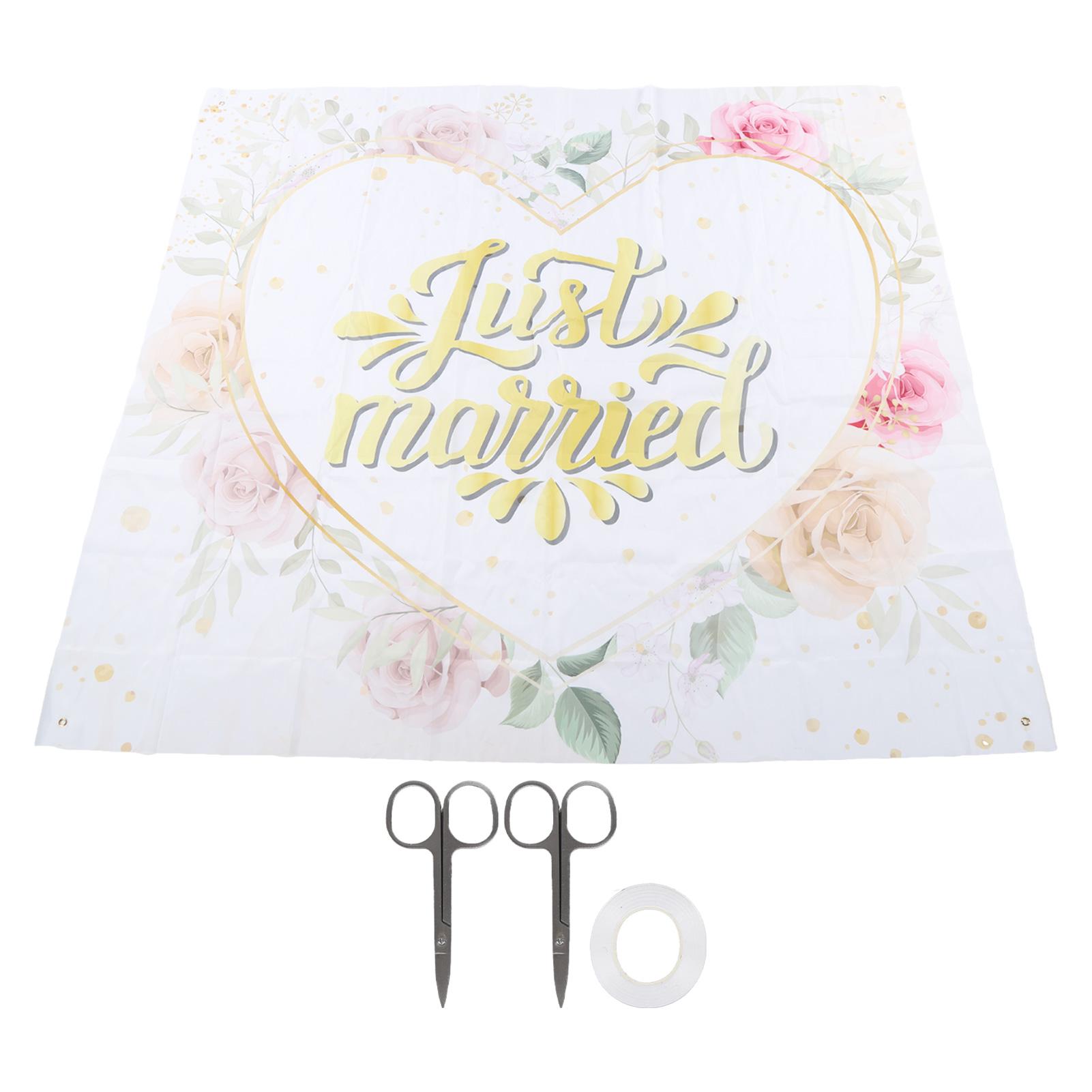 

Свадебный фон для фотосъемки в стиле бохо с сердечками для фотобаннера для помолвки, девичника Without Gift Box