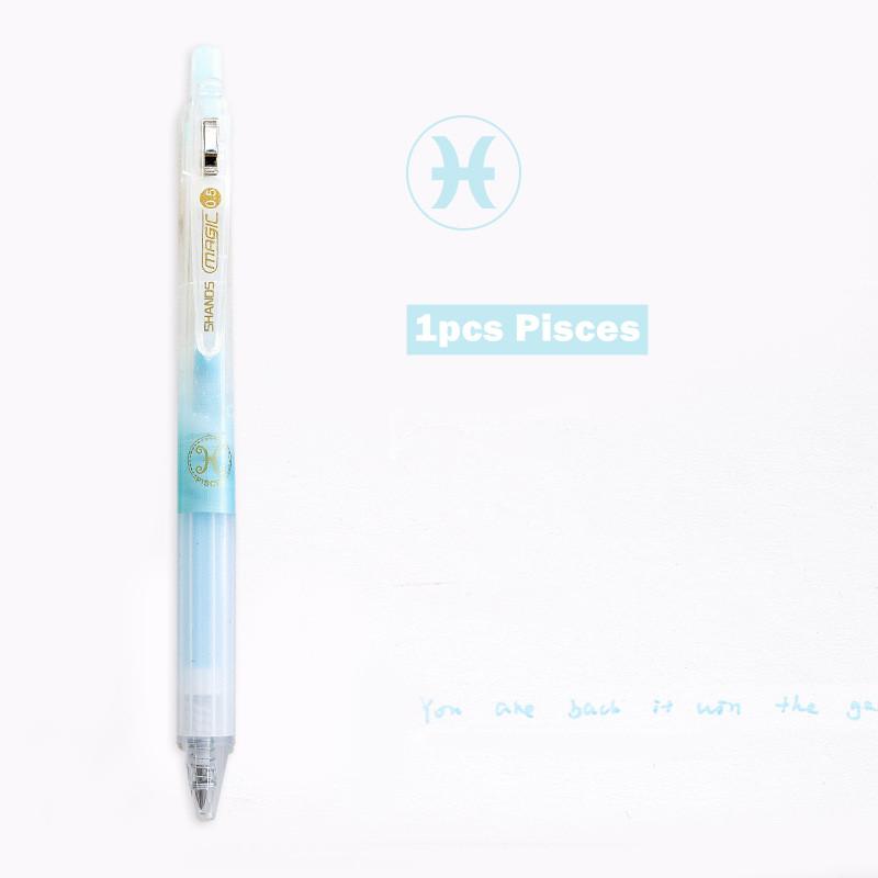 

1 шт. Набор гелевых ручек со знаками зодиака Magic Clip 12 Constellation Juice Color Ink 0,5 мм шариковая ручка для письма