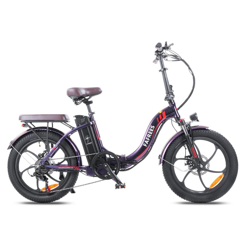 FAFREES F20 Pro Electric Bicycle 250W Motor, 36V 18Ah Battery, 20*3.0 Inch Tire, IP54 Waterproof, 80-100KM Range E-bike