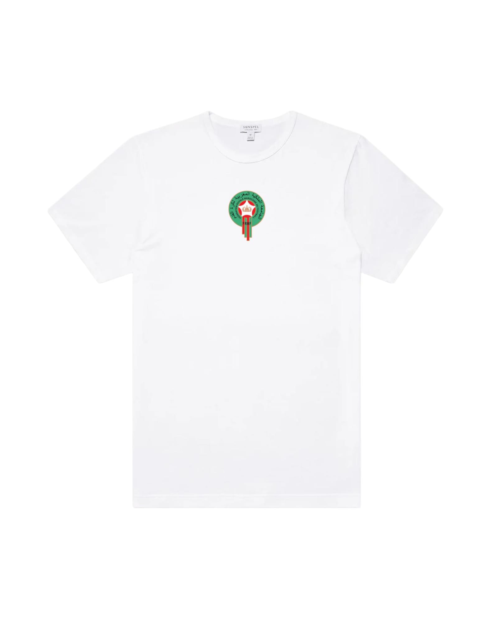 Morocco National Football Team Crest T-Shirt, Cotton Casual Tee S