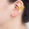 Nidin New Retro Simple Style Multilayer Ear Clip Earrings 3 Styles For Women Copper Ear Jewelry Engagement Wedding Party Gifts