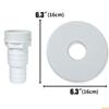 Placa de Accesorios para Skimmer de Piscina con Adaptador Rápido para SP1090
