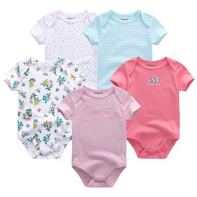 Babykleidung Neugeborene Säuglingsbodysuits Kurzarm-Kleinkindkleidung