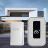 Self-Powered Waterproof Doorbell with Adhesive Backing - No Installation Required, Easy to Use.