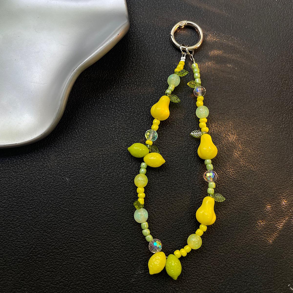 

Handmade Beaded Phone Lanyard Colorful Dopamine Ins Style Cute Camera Chain for Mobile Accessories