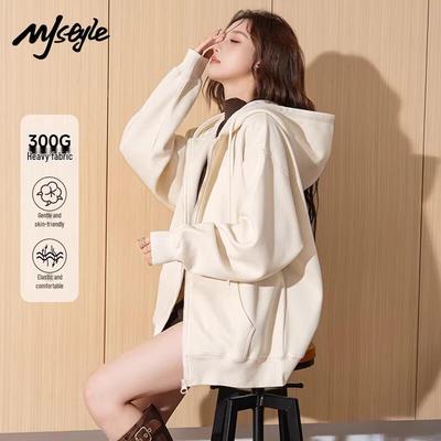 MJ STYLE Damen Kapuzen-Cardigan Sweatshirt