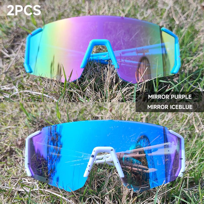 1PCS 2PCS Kids Sunglasses UV400 Protection for Boys Girls 6-12 Years Old Outdoor Riding Glasses Mirror Lens