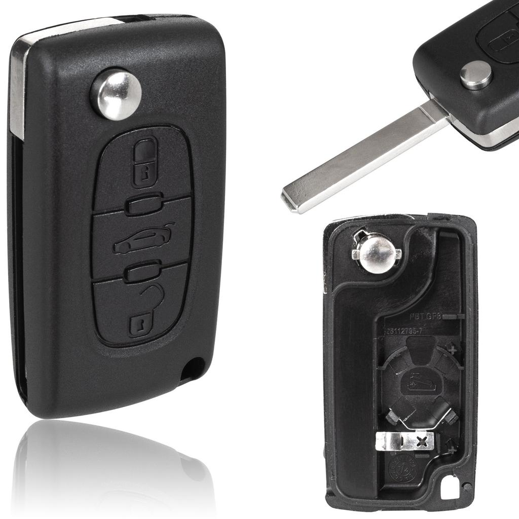 Citroen Berlingo C2 C3 C4 C5 C6 C8 DS3 DS4 Jumpy Xsara Picasso Peugeot 207 307 308 407 607 807 Expert Partner Remote Key Shell 3 Buttons