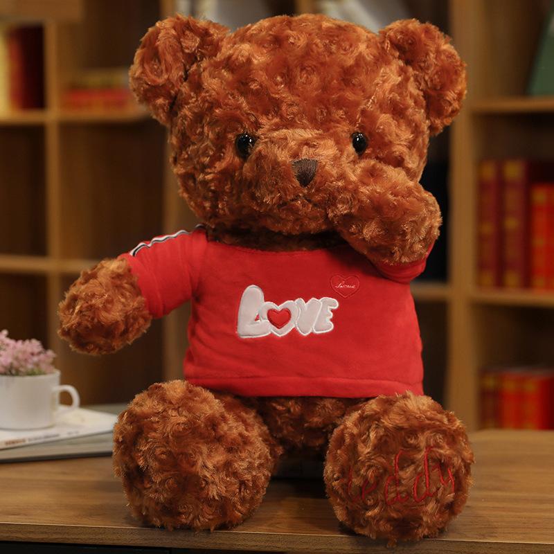 Clothes Teddy Bear Doll Plush Teddy Bear Sweater Hug Bear Doll Girl Soothing Ragdoll